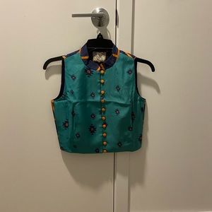 Silk Sari blouse. Crop top